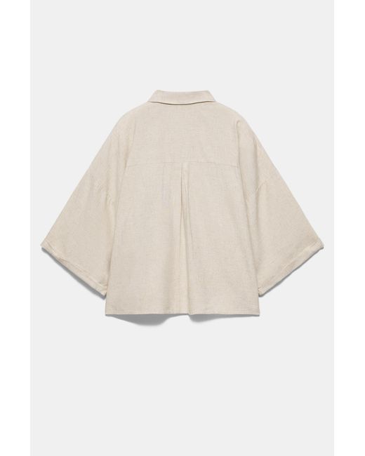 Pull&Bear Multicolor Linen Blend Shirt