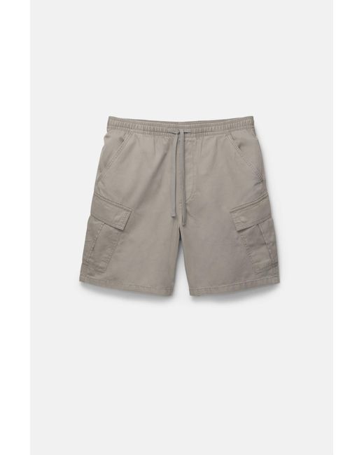Pull&Bear Cargo-Bermudashorts in Black für Herren
