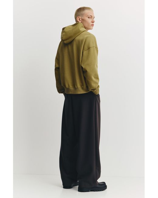 Pull&Bear Green Boxy Zip-Up Hoody for men