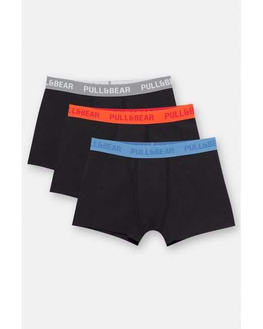 Lot De 3 Boxers Pull&Bear pour homme en coloris Multicolor