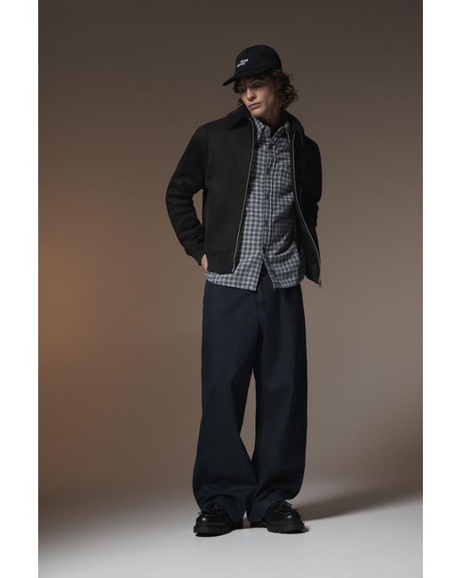 Pull&Bear Black Combined Double-Faced Jacket for men