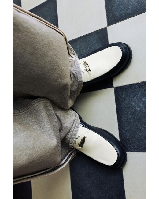 Pull&Bear White Stwd Loafers for men