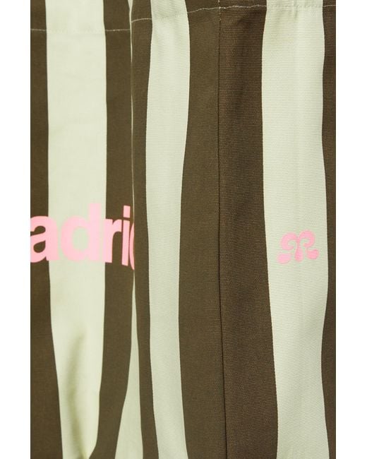Pull&Bear White Striped City Tote Bag