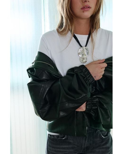 Collier Pièces Rondes Cascade Pull&Bear en coloris White