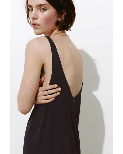 Pull&Bear Natural Strappy Midi Dress