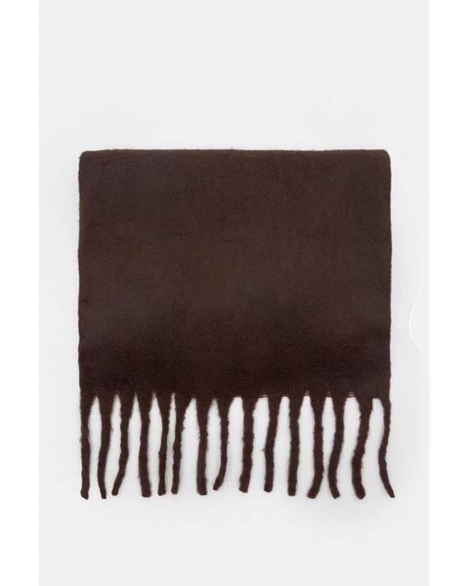 Pull&Bear Brown Maxi Mohair-Effect Scarf