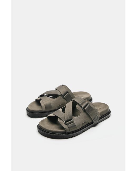 Sandales Techniques Pull&Bear pour homme en coloris Blue