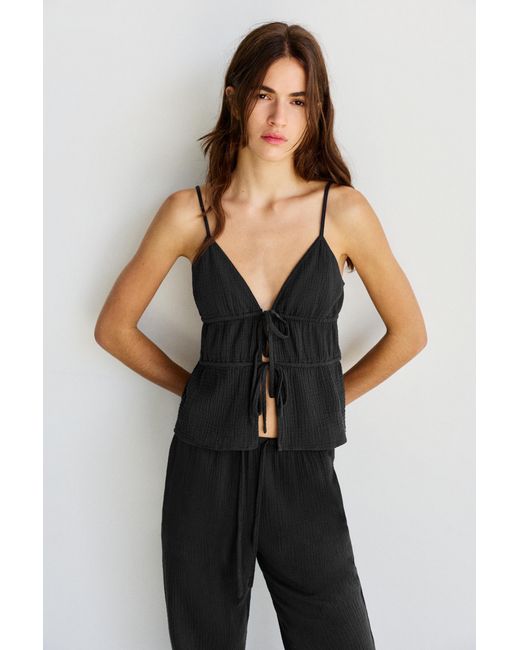 Pull&Bear Multicolor Crepe Strappy Top