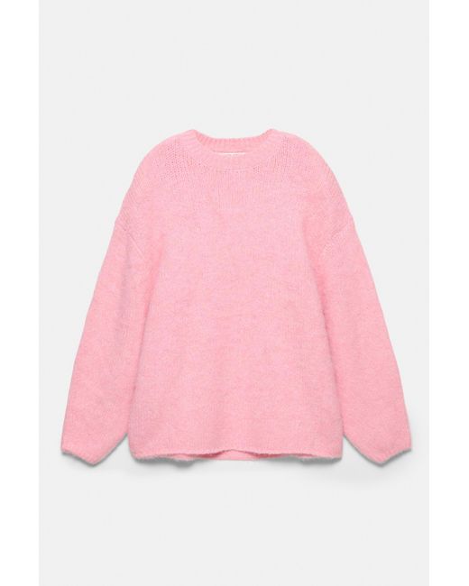 Pull&Bear Pink Round Neck Jumper