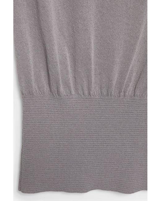 Pull&Bear Top Met Elastische Taille in het Gray