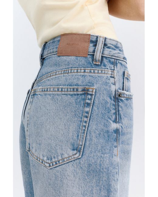 Pull&Bear Blue Denim Bermuda Shorts