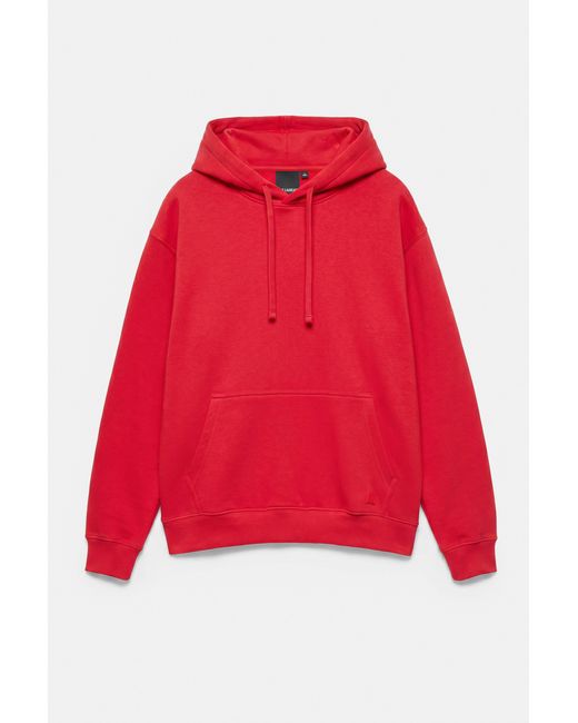 Pull&Bear Basic Sweater Met Capuchon in het Red voor heren
