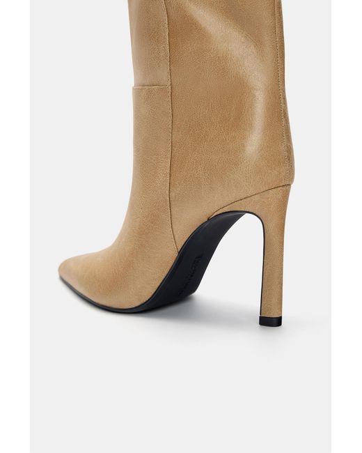 Pull&Bear White Hohe Absatzstiefel