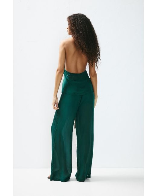 Pull&Bear Green Joggerhose Mit Schmuckperlen
