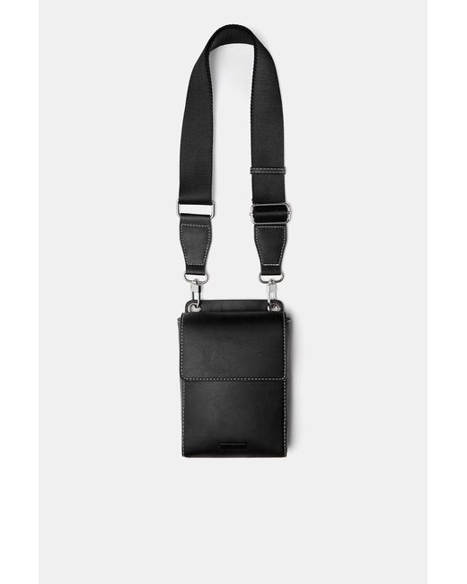Pull&Bear Umhängetasche Mit Ziernähten in White für Herren