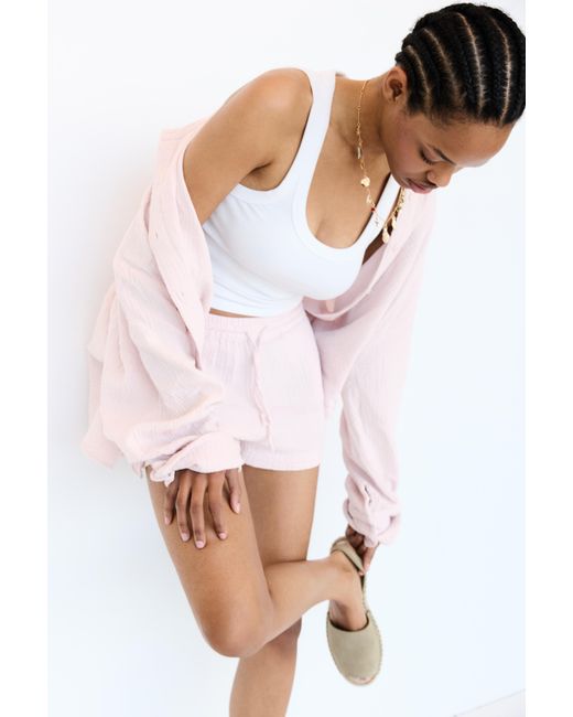 Pull&Bear White Leather And Jute Espadrilles
