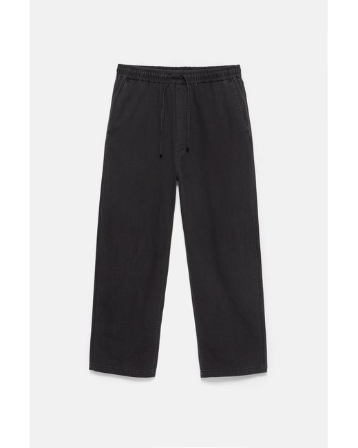 Pull&Bear Blue Denim Joggers for men