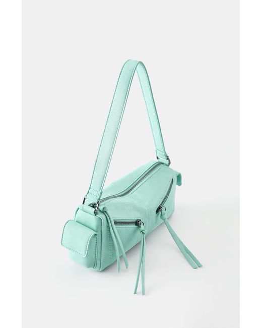 Borsa A Spalla Multipocket Con Cerniere di Pull&Bear in Green
