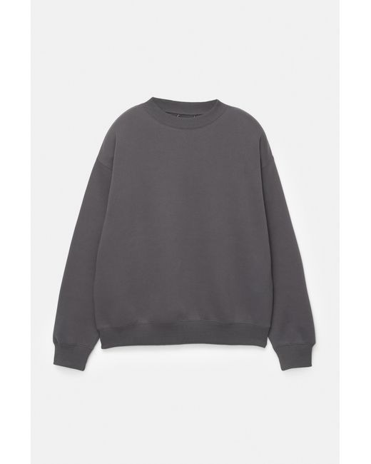 Pull&Bear Blue Basic Round Neck Sweatshirt for men