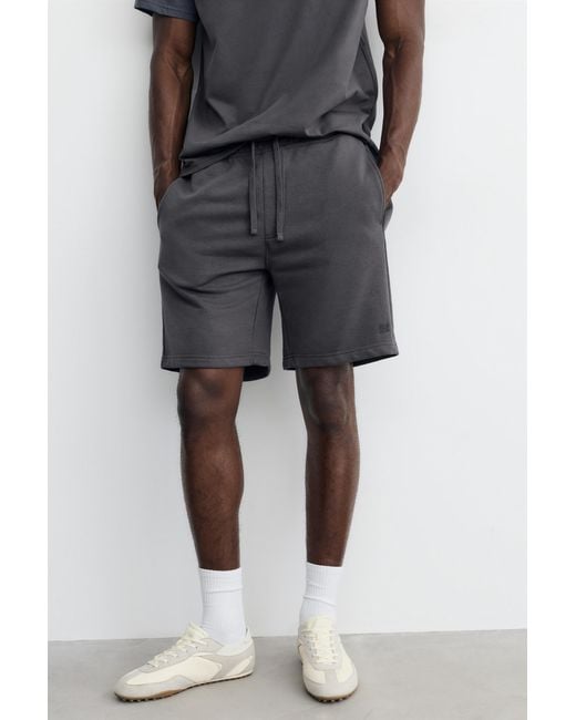 Pull&Bear Pack Joggingbermuda En T-Shirt in het Gray voor heren