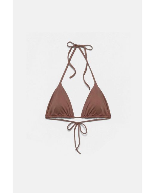 Pull&Bear Triangelbikinitop in het Multicolor