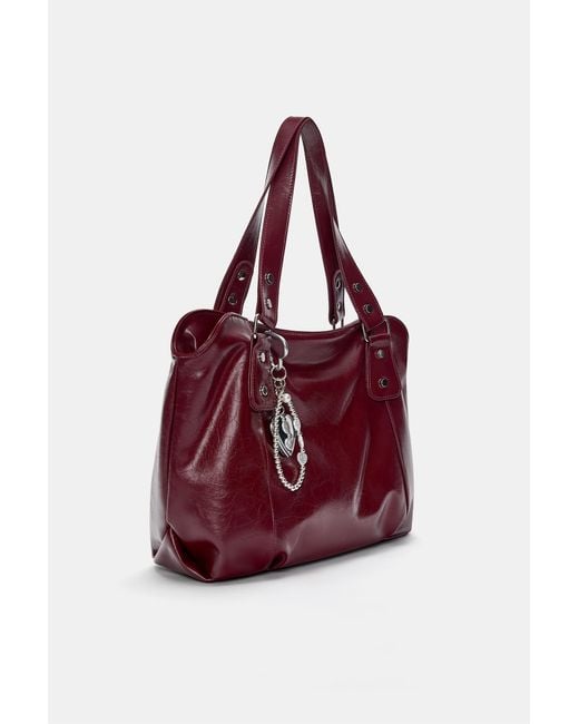 Borsa Shopper Decorata di Pull&Bear in Blue