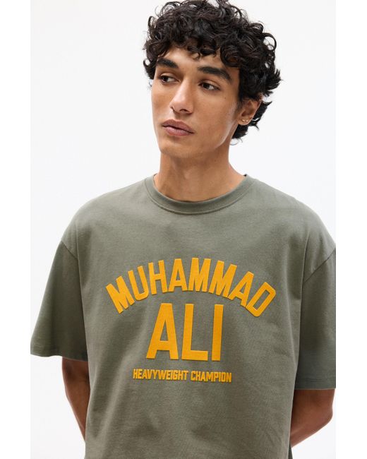 Pull&Bear Grünes T-Shirt Muhammad Ali in Green für Herren