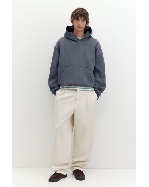 Sweat Boxy À Capuche Pull&Bear pour homme en coloris Blue