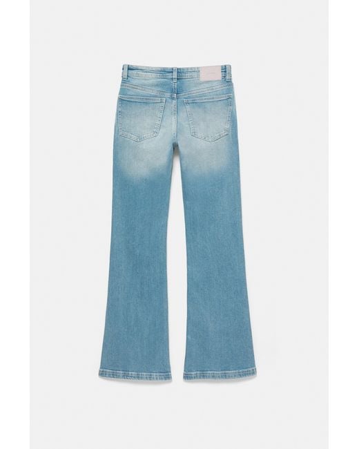 Pull&Bear Blue Rhinestone Boot-Cut Jeans