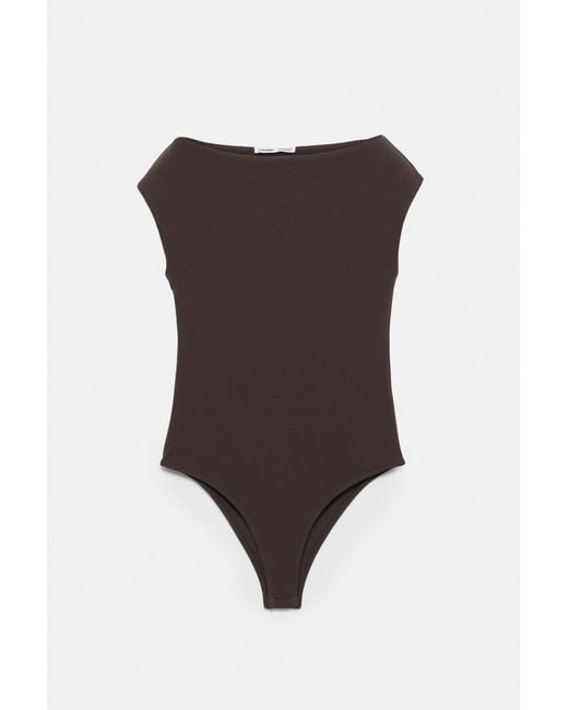 Pull&Bear Blue Short Sleeve Bodysuit