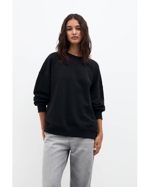 Pull&Bear Black Oversize Sweatshirt