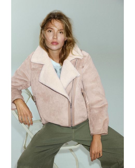 Giacca Double Face di Pull&Bear in Natural