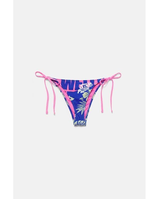 Pull&Bear Blue Pleasures X Stwd Bikini Bottoms