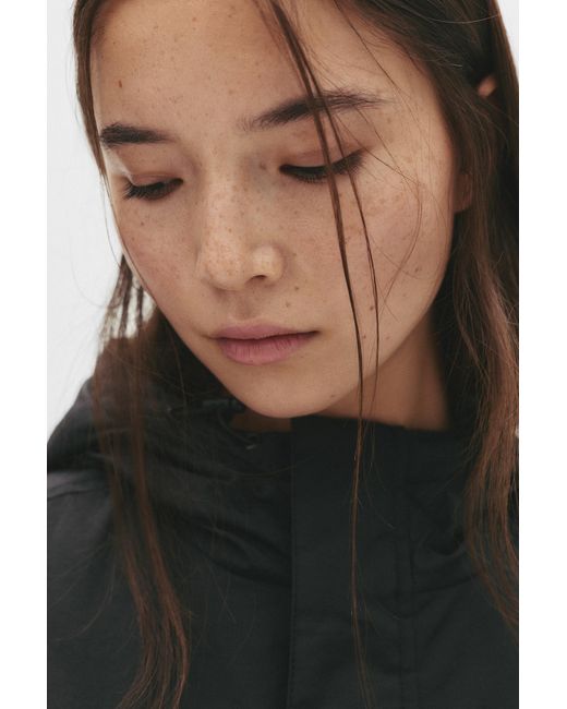Pull&Bear Black Basic Känguru-Jacke