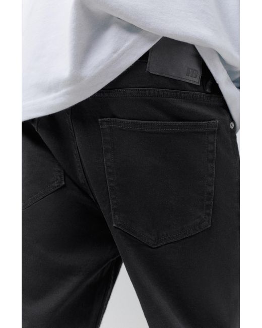 Pull&Bear Black Slim Fit Jeans for men