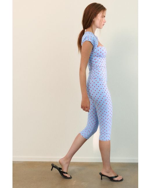 Pull&Bear Multicolor Polka Dot Capris Leggings