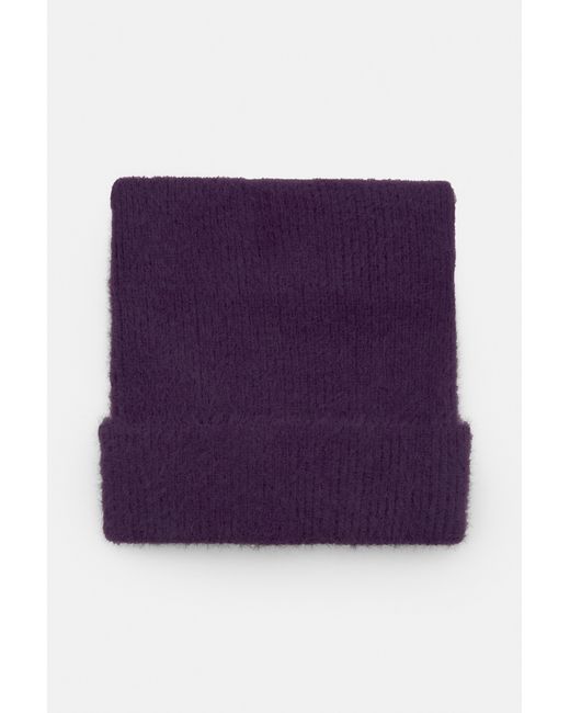 Pull&Bear Purple Square Beanie for men
