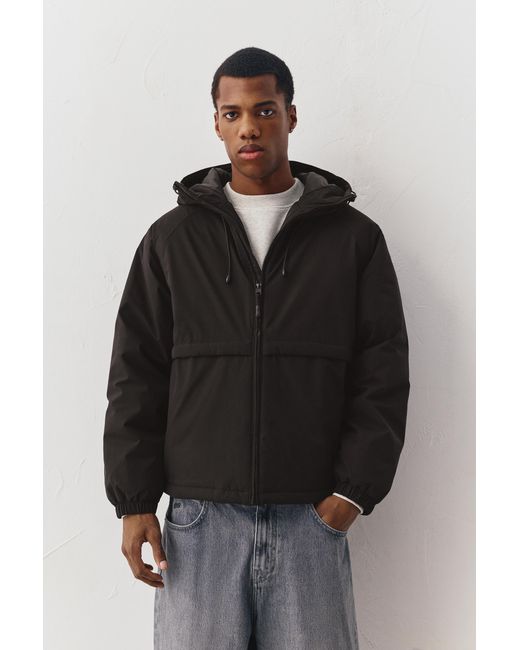 Pull&Bear Steppjas Mit Stehkragen in Gray für Herren