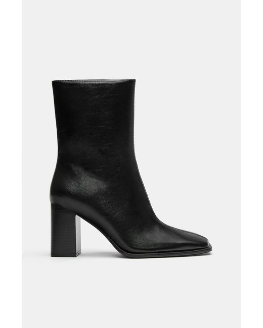 Pull&Bear Black Absatzstiefeletten