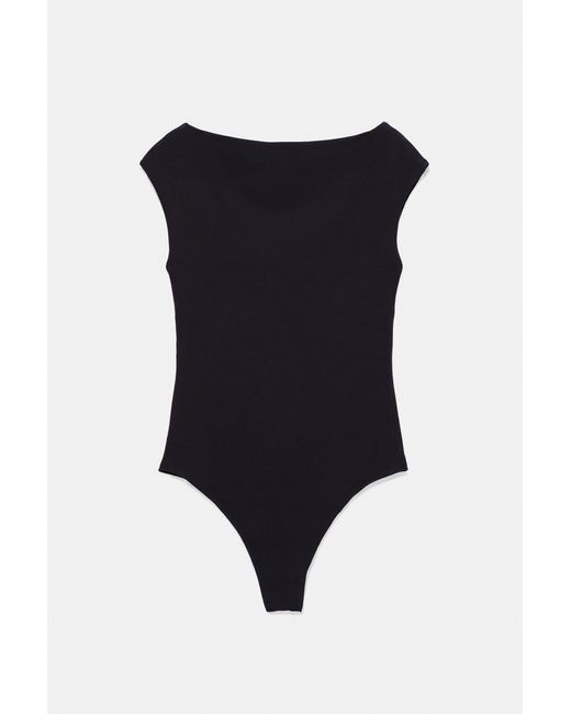 Body Col Bateau Pull&Bear en coloris Black