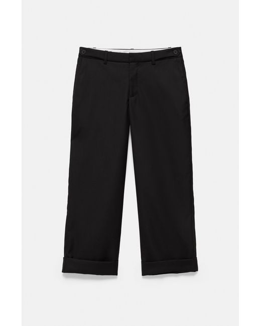 Pull&Bear Culotte Met Knopen in het Black