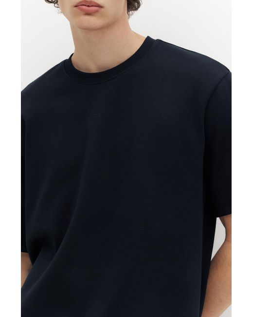 Pull&Bear Black Boxy T-Shirt for men