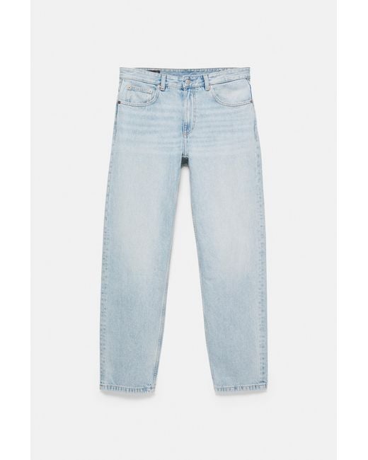 Pull&Bear Gray Straight-Leg Jeans for men