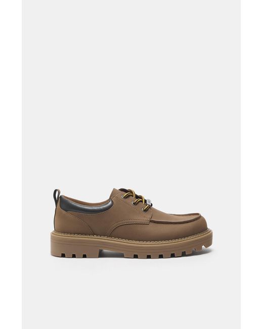 Pull&Bear Stwd Bootsschuhe in Brown für Herren