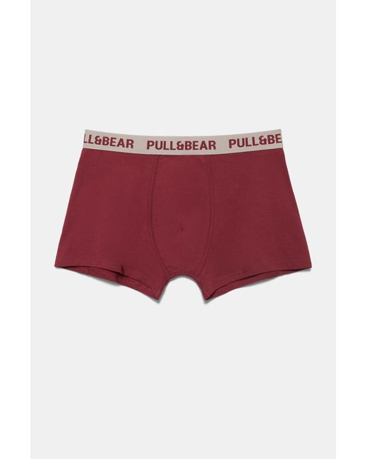 Pack De 3 Boxers Pull&Bear pour homme en coloris Red
