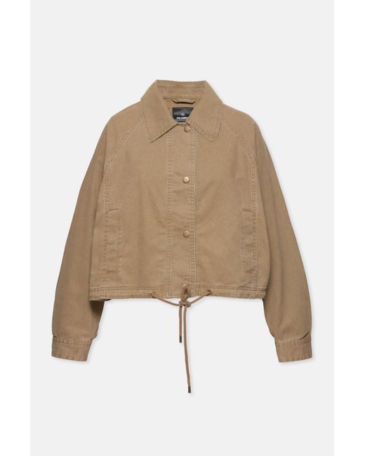 Veste Courte En Coton Pull&Bear en coloris Blue