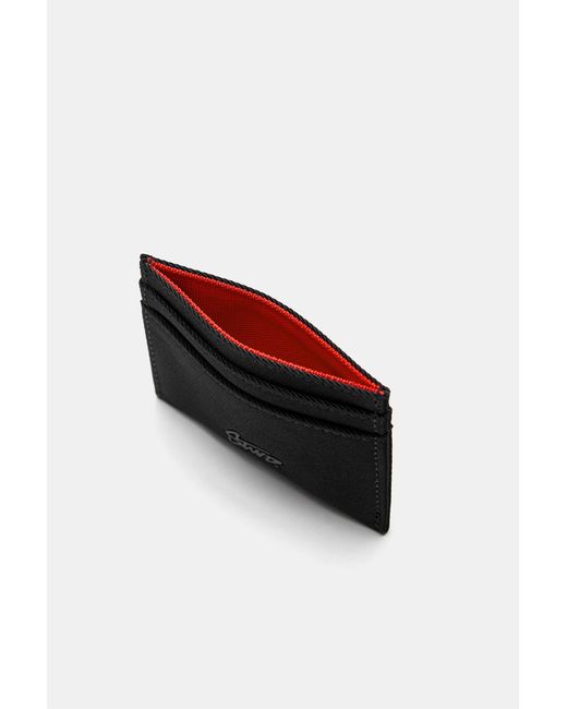 Pull&Bear Black Stwd Nylon Card Holder for men