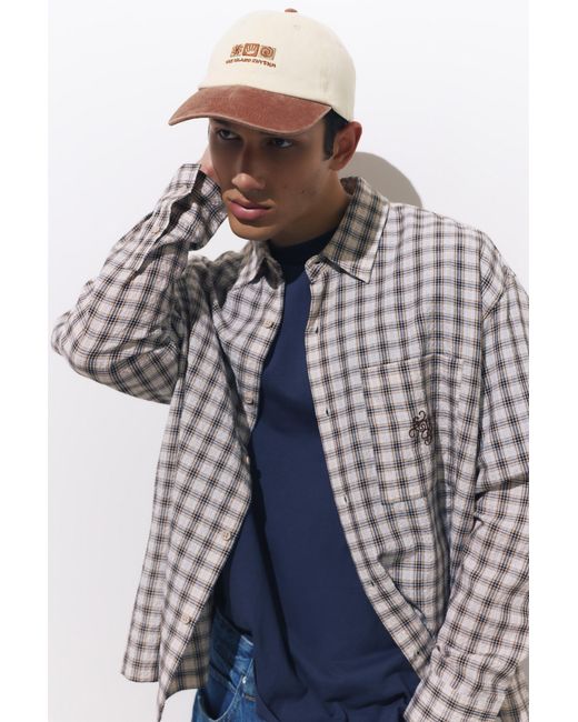 Pull&Bear White Island Rhythm Embroidered Cap for men