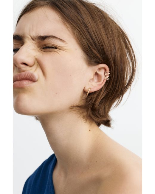 Set Di Orecchini Ear Cuff di Pull&Bear in White