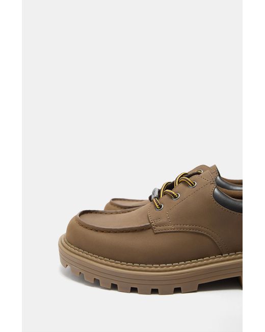 Pull&Bear Stwd Bootsschuhe in Brown für Herren